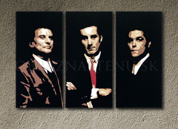 Ručně malovaný POP ART obraz GOODFELLAS 90x60 cm