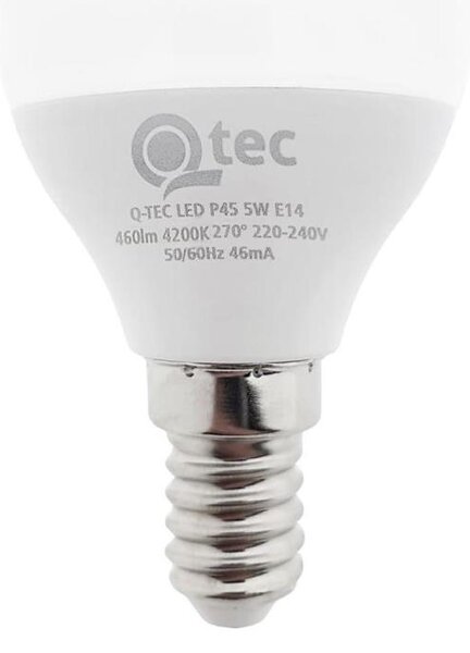 LED Žárovka Qtec P45 E14/5W/230V 4200K