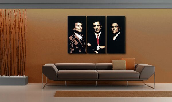 Ručně malovaný obraz POP Art Goodfellas 3 dílná bez lepku - 60x40 cm