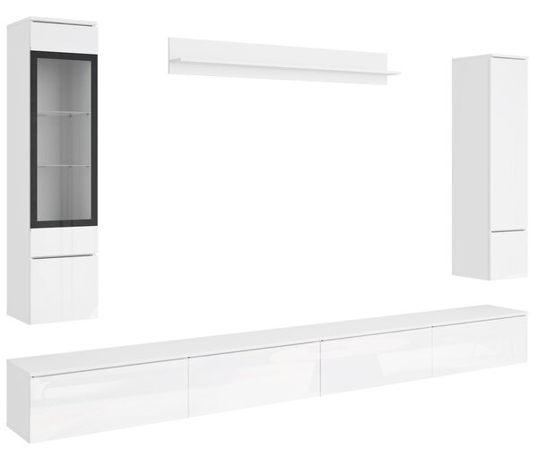 Nábytek do obývacího pokoje Sawoti VIII + LED, Barva: wotan 5903211513954