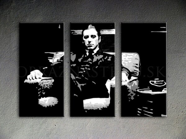 Ručně malovaný POP ART obraz GODFATHER 60x40 cm