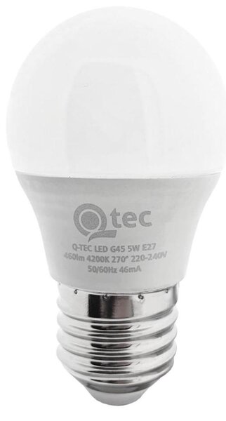 LED Žárovka G45 E27/5W/230V 4200K