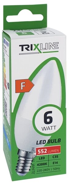 LED Žárovka C35 E14/6W/230V 4200K