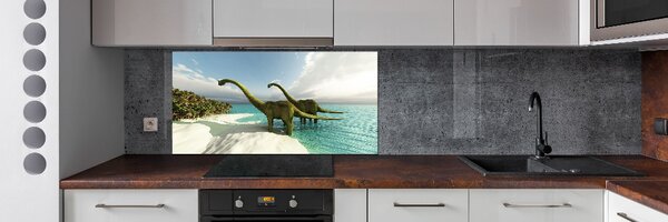 Panel do kuchyně Dinozaury na pláži pksh-19541737
