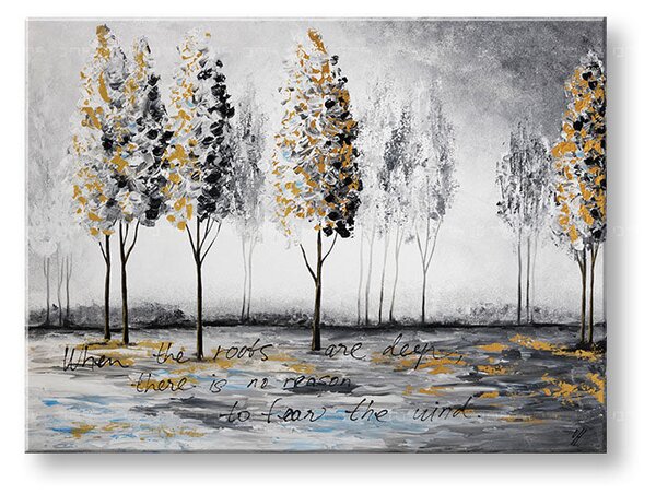 Malovaný obraz na stěnu STROMY 1 díl - 120x90 cm / Klasický 2 cm