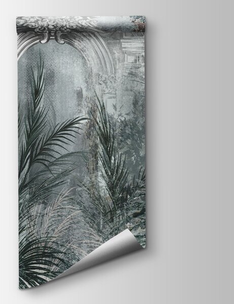 Fototapeta Tapety s kamenným obloukem a rostlinami, Fototapeta s panoramatem města, Populární fototapety, u73897 - Tapeko.co.cz