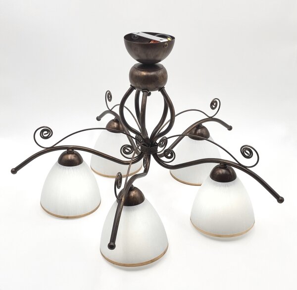Brilagi - LED Přisazený lustr ANTICO 5xE27/60W/230V bronz patina
