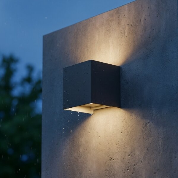 Ideal Lux - LED Venkovní nástěnné svítidlo ATOM LED/12W/230V IP54 antracit