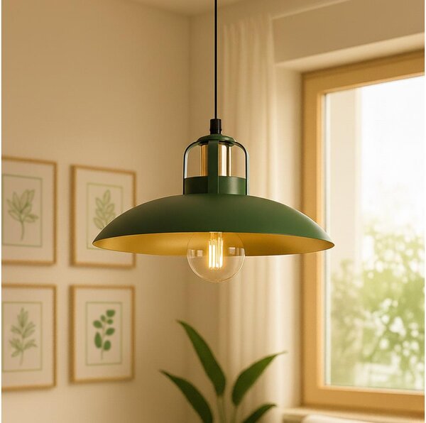 Brilagi - LED Lustr na lanku FLAMENGO 1xE27/60W/230V zelená