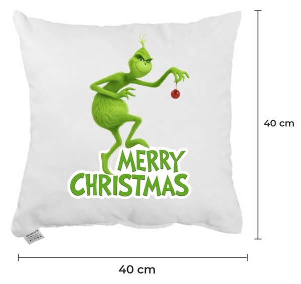Vánoční polštář Grinch a Vánoce 40x40 cm EMI