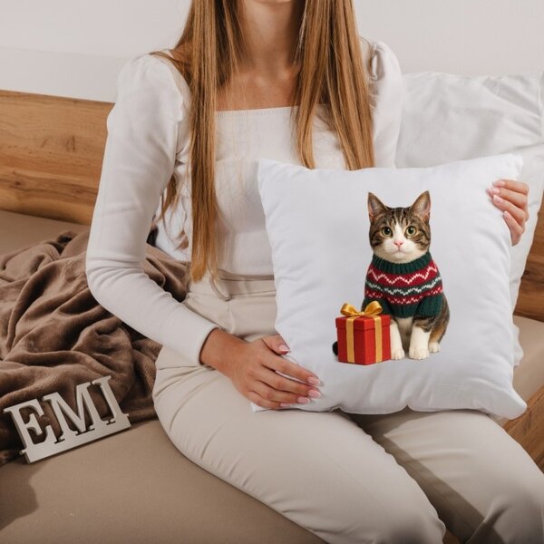Vánoční polštář Meow 40x40 cm EMI