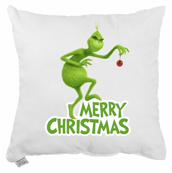 Vánoční polštář Grinch a Vánoce 40x40 cm EMI