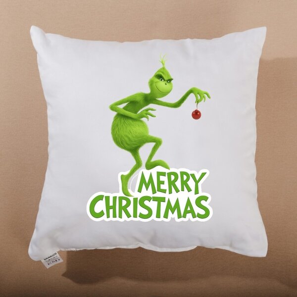 Vánoční polštář Grinch a Vánoce 40x40 cm EMI