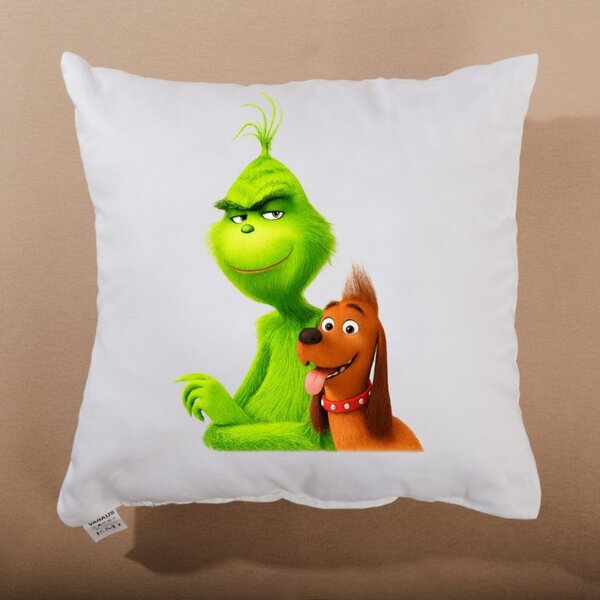Vánoční polštář Grinch a Max 40x40 cm EMI