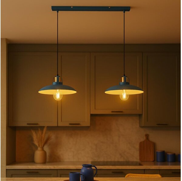 Brilagi - LED Lustr na lanku FLAMENGO 2xE27/60W/230V modrá