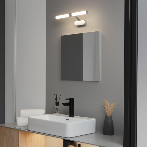 Brilagi - LED Koupelnové osvětlení zrcadla TUBEO LED/6W/230V 40 cm IP44 stříbrná