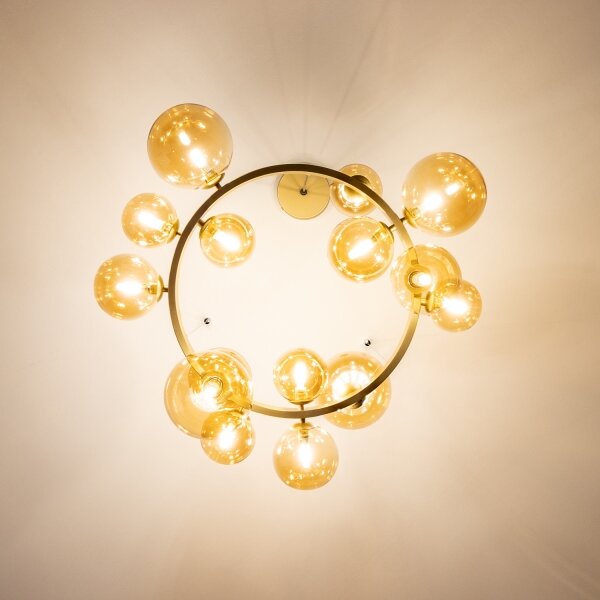 Brilagi - LED Lustr na lanku MILLA 15xG9/3W/230V zlatá