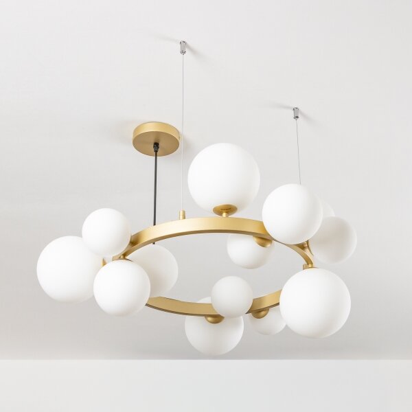Brilagi - LED Lustr na lanku MILLA 15xG9/3W/230V zlatá/bílá