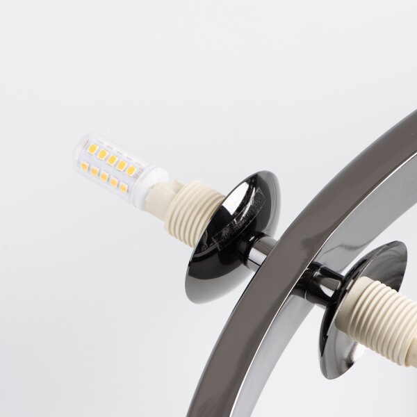 Brilagi - LED Lustr na lanku MILLA 15xG9/3W/230V černý chrom/bílá