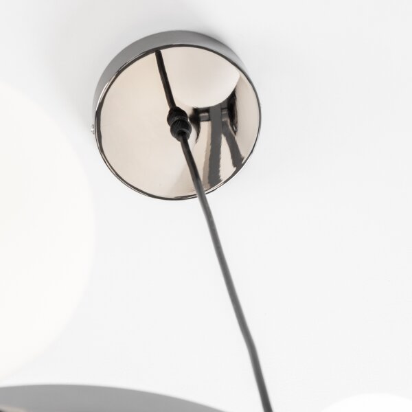 Brilagi - LED Lustr na lanku MILLA 15xG9/3W/230V černý chrom/bílá