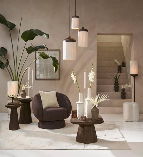 Light & Living Stolní lampa Dania s hnědým vzorem