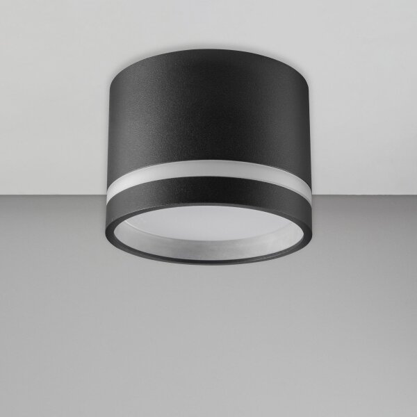 LED Stropní svítidlo PARIS 1xGX53/6W/230V černá