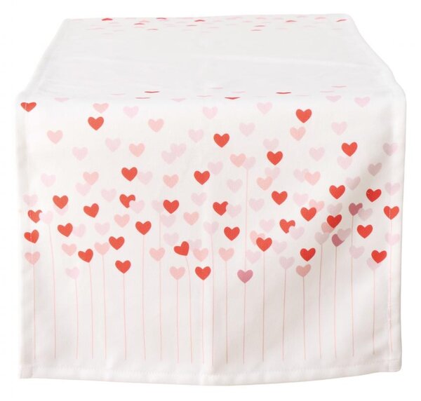 Boltze Home Collections Stolní běhoun Sherine se srdíčky