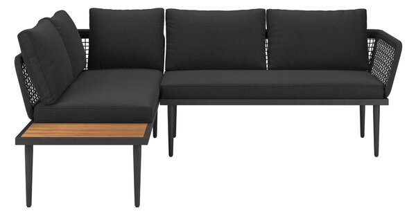TERASOVÁ SEDACÍ SOUPRAVA dřevo, kov, plast, sklo, textil Beldano - Online Only zahradní nábytek, Online Only