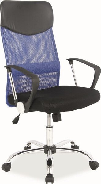 Casarredo - Komfort nábytek Kancelářská židle Q-025 modrá/černá