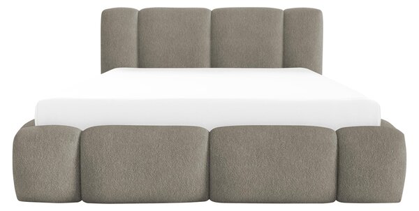 Čalouněná postel s úložným prostorem Kirasti Boucle, Rozměr postele: 120 x 200 cm, Barva:: Lambi 01 5903211521140