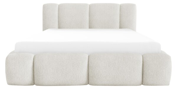 Čalouněná postel s úložným prostorem Kirasti Boucle, Rozměr postele: 120 x 200 cm, Barva:: Lambi 01 5903211521140