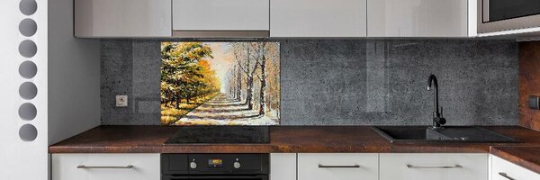 Panel do kuchyně Podzim vs zima pksh-26973667