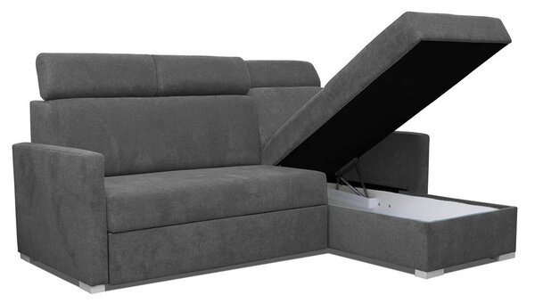 Malá sedací souprava HUGO MINI | 217x160 cm | rozkládací s úložným prostorem | VÝBĚR TKANIN