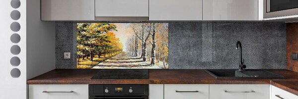 Panel do kuchyně Podzim vs zima pksh-26973667
