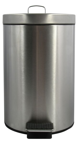 MSV pedálový odpadkový koš, kartáčovaná nerez ocel, 12 L