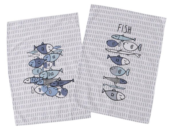 Boltze Home Collections Kuchyňské utěrky Fish sada dvou kusů