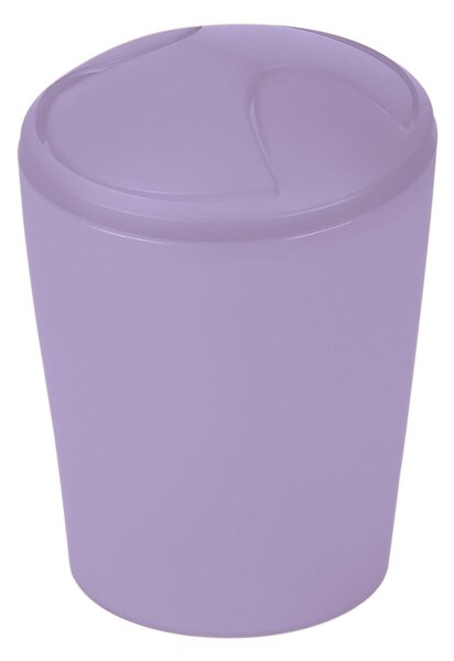 Spirella výklopný odpadkový koš MOVE, fialový, plast, 2 L