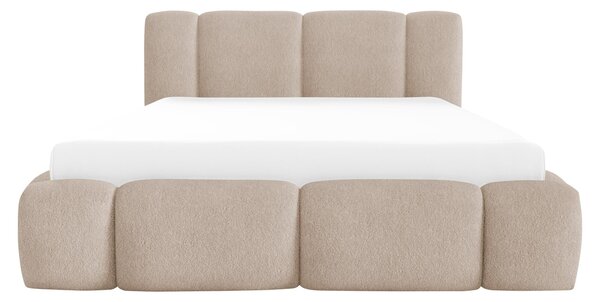 Čalouněná postel s úložným prostorem Kirasti Boucle, Rozměr postele: 120 x 200 cm, Barva:: Lambi 01 5903211521140