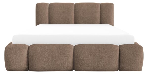 Čalouněná postel s úložným prostorem Kirasti Boucle, Rozměr postele: 120 x 200 cm, Barva:: Lambi 01 5903211521140