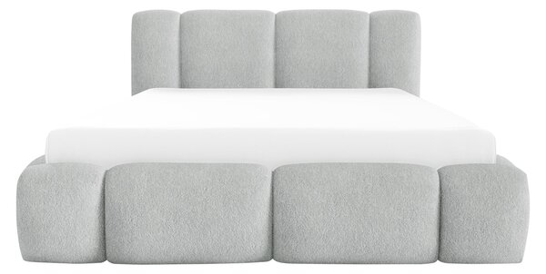 Čalouněná postel s úložným prostorem Kirasti Boucle, Rozměr postele: 120 x 200 cm, Barva:: Lambi 01 5903211521140