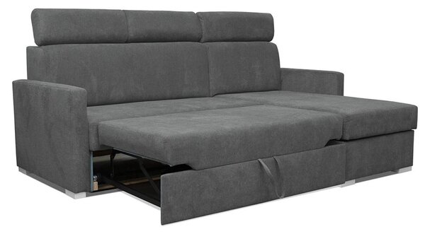 Malá sedací souprava HUGO MINI | 217x160 cm | rozkládací s úložným prostorem | VÝBĚR TKANIN
