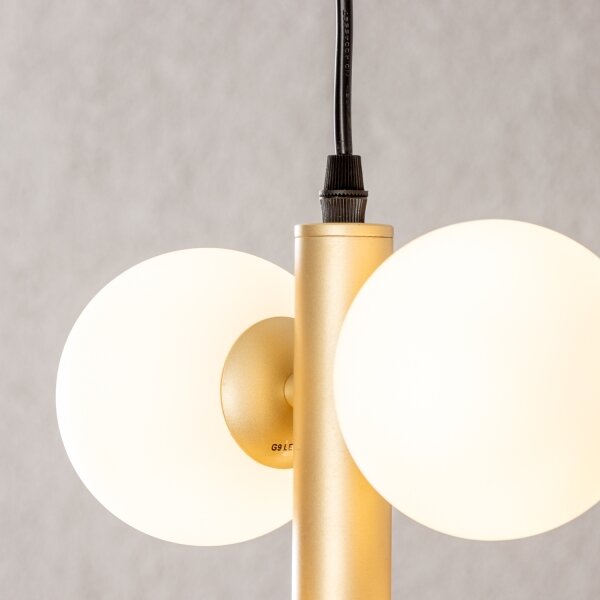 Brilagi - LED Lustr na lanku MILLA 6xG9/3W/230V zlatá/bílá