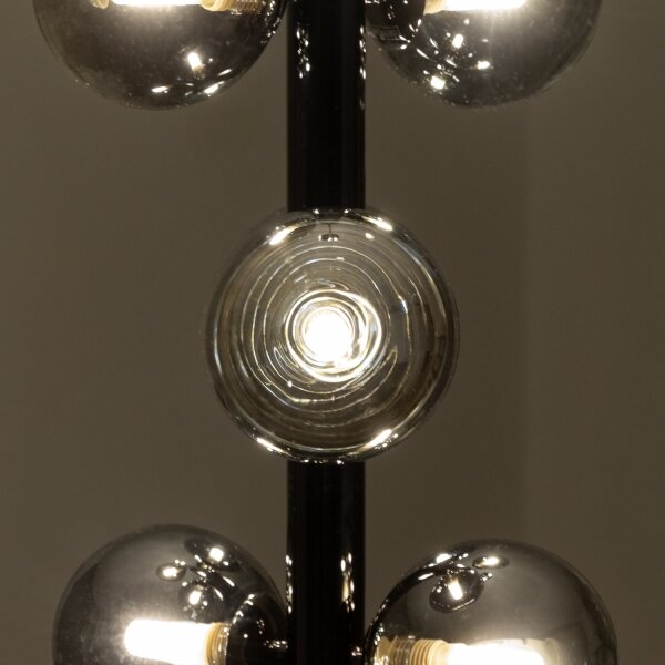 Brilagi - LED Lustr na lanku MILLA 6xG9/3W/230V černý chrom/kouřová