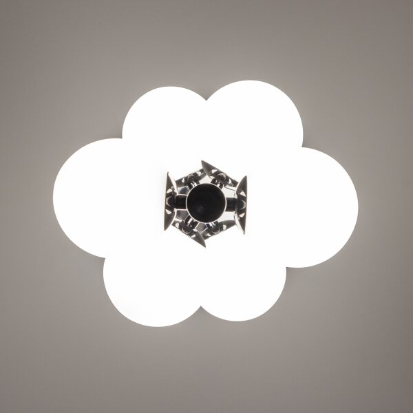 Brilagi - LED Lustr na lanku MILLA 6xG9/3W/230V černý chrom/bílá