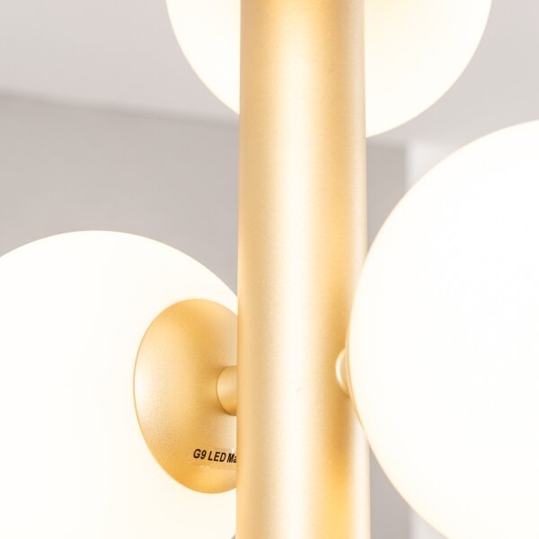 Brilagi - LED Lustr na lanku MILLA 6xG9/3W/230V zlatá/bílá