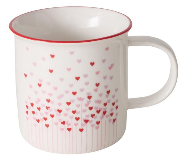 Boltze Home Collections Porcelánový hrníček Sherine se srdíčky