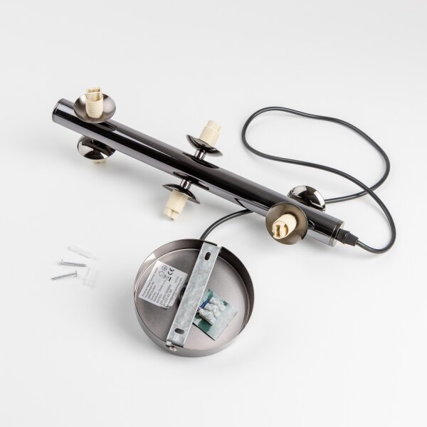 Brilagi - LED Lustr na lanku MILLA 6xG9/3W/230V černý chrom/bílá
