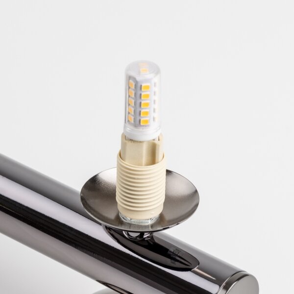 Brilagi - LED Lustr na lanku MILLA 6xG9/3W/230V černý chrom/bílá