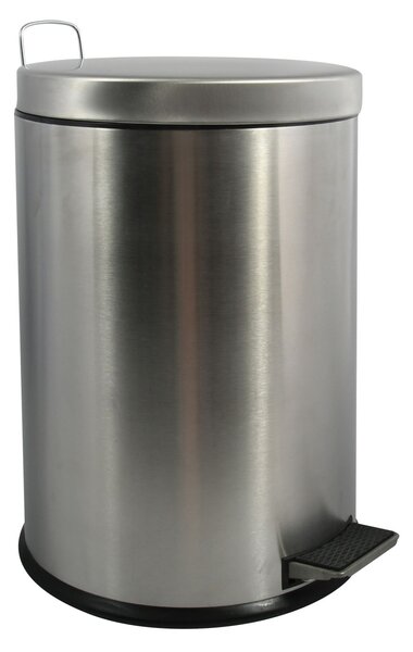 MSV pedálový odpadkový koš, kartáčovaná nerez ocel, 20 L