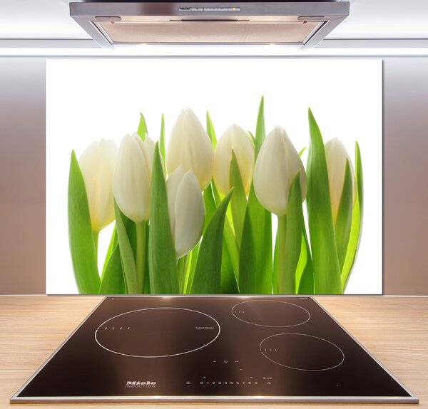 Skleněný panel do kuchynské linky Tulipány pksh-28819889